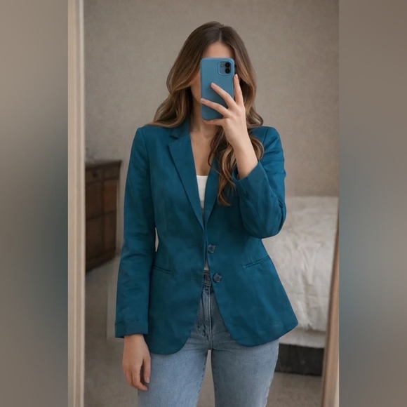 Mango Jackets & Blazers - Mango Teal Women's Blazer
